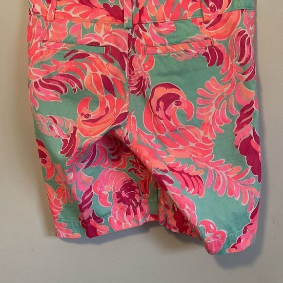 Lilly Pulitzer Pink & Blue Poolside Blue The Chipper Shorts Size 2 - Picture 6 of 10